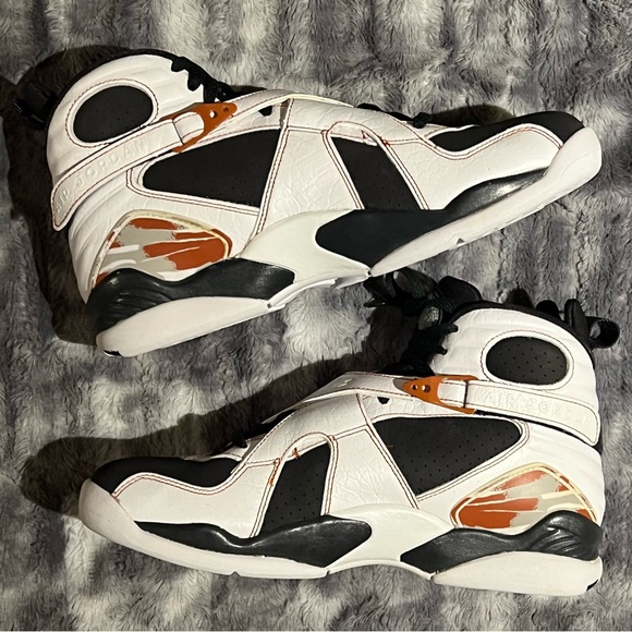 Vintage Nike Air Jordan Retro 8 LS Black Toe 317258-104 Mens Sz 10.5 NEW - Picture 4 of 10